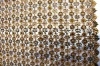 Metallic chemical watersoluber 1 inches flower embroidery fabric