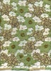 Metallic yarn water soluble embroidery polyester fabric