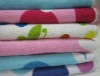 Micro fiber quick-dry flower and butterfly pattern face towel