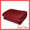 Microfiber Solid Coral Fleece Blanket Throw