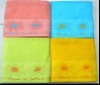 Microfiber Terry Cotton Velvet Bath Towel with Embroidery