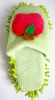 Microfiber chenille cleaning floor  slipper with red apple