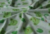 Microfiber fabric printed