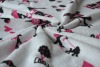 Microfiber fabric printed