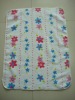 Microfiber terry bath towel printed