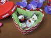 Mini valentine bear cotton towel in gift box