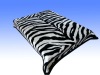 Mink blanket Animal design blanket NO.NVA008 zebra stripes