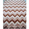 Modern Hand Knotted Striped Carpet