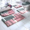 Modern acrylic bathroom mat sets