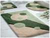 Modern acrylic bathroom mat sets