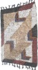 Modern handmade rugs of leather