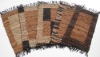 Modern leather area rugs