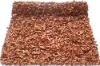 Modern leather shag carpet