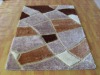 Modern polyester shiny shaggy rugs carpet