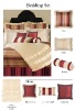 Modern satin silk bedding set,home and hotel bedding set,satin silk bedding 7pcs set(B190031)