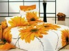 Modern style sun flower printed bedding set