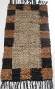 Modern woven leather rugs