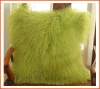 Mongolian fur pillow