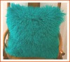 Mongolian fur pillow