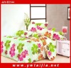 Morden style colorful flowers printed 100%polyester sheet set