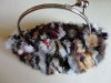 Multicolor mink fur bag with strap suit for new 2011 cold winter