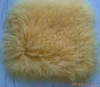 Multicolor rsheep fur bag with strap