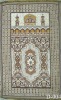 Muslim jacquard 100% polyester prayer mats D-004