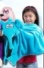 NEW style cheap and lovely plush blanket with hand puppet