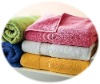NEW style satin border solid color bath towel