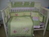 NMSE1004 4pcs embroidery green Baby bedding set