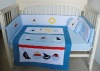 NMSE1026 100%cotton 4pcs boat baby bedding set