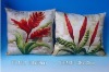 Natural Printed Satin Cushions