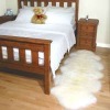 Natural White Lvory Sheepskin Double Rug Long Wool New