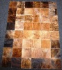 Natural cowhide patchwork carpet