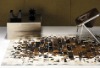 Natural cowhide patchwork carpet