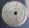 Natural sisal rope coil