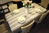 Natural white stripe 100%linen table cloth