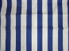 Navy blue and white stripe fabric