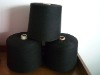 Ne 21s Black recycled polyester yarn