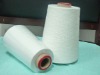 Ne 40s raw white polyester slub yarn