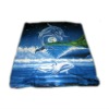 New Animal Design Brush Fleece Fabric Blanket