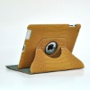 New and Hot Selling 360 degree Rotary Crocodile Pattern Leather Case for Apple's iPad2