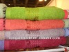 New arrival bamboo and cotton solid soft bath towel with border