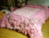 New arrival pleated patchwork quilt set