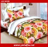 New beautiful flowers 4pcs 100% cotton twill printed bed sheet sets