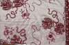 New design 100%polyester embroidery fabric handwork for wedding