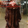 New design style  collar long mink coat