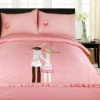 New fashion wedding embroidery bedding set/bed sheet