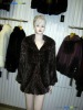 New mink fur coat with a hat as its' collar