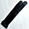 New style Long  Leather GLoves with decorations 100% Authentic(can be customized) Black